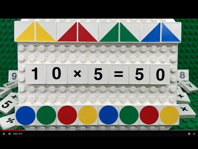 10 X Times Table Learn To Multiply By Ten With Lego Duplo Number