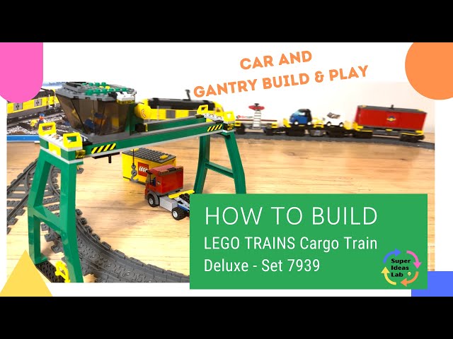 LEGO 7939 Cargo Train Part 2 Full Build Wagons, Tanker, Crane, Truck, Tracks and Play Through