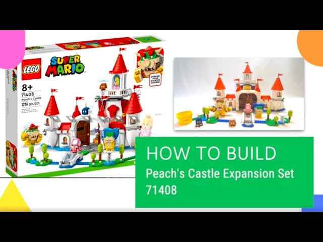 LEGO 71408 FULL BUILD Peach’s Castle Expansion Set – Super Mario’s BOWSER Ludwig Bob-omb Toadette 4K