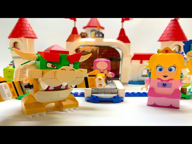 Can LEGO Peach Defeat Bowser? PlayThrough – LEGO® Super Mario™ Peach’s Castle Expansion Set 71408