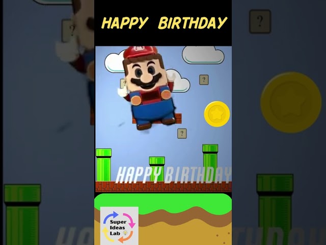 Happy Birthday to you LEGO Mario #shorts #superideaslab #happybirthday #mario #youtubeshorts