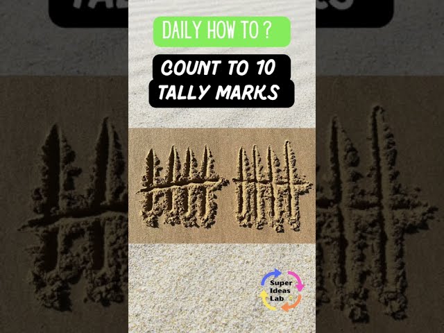 Write & Count Tally Marks 1-10 | Daily How To #superideaslab #shorts #learn #youtubeshorts