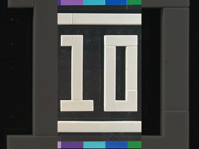 Countdown Ten to One 10-1 LEGO | #youtubeshorts #shorts #lego #legostopmotion #countdown