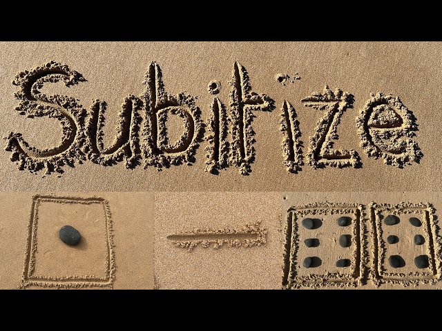 Subitising Count 1-10 1-12 at the Beach | Learn Subitise Counting with Dice Number Rocks Maths