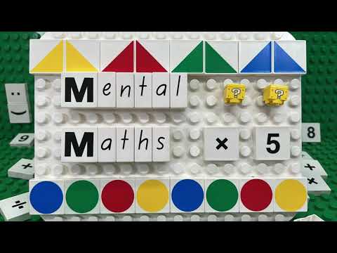 Mental Maths Quiz 5x Times Tables Quiz | LEGO numbers Stop Motion | Home School Class Tutor Help