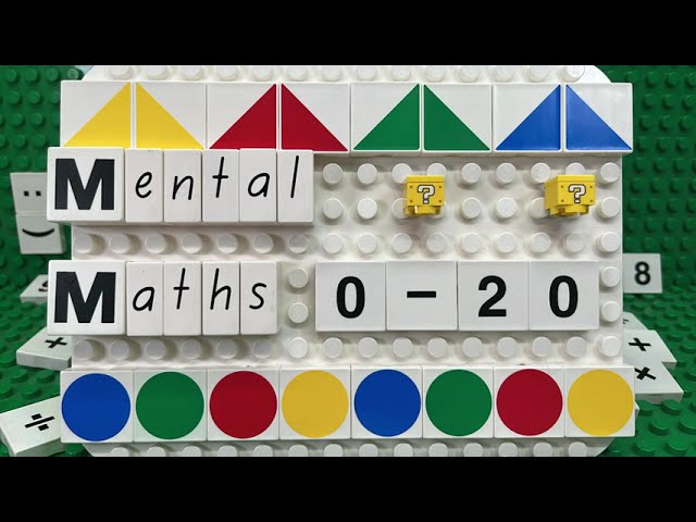 Mental Maths Quiz 1-20 Addition & Subtraction | LEGO numbers Stop Motion | Home School Class Test #1