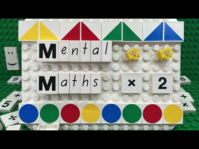 Mental Maths Two Times Tables Quiz | LEGO Blocks 2x Multiplication Homeschool Class Tutor Help