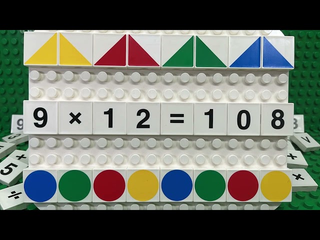 9 x Times Table | Learn to Multiply by Nine with LEGO Duplo Number Blocks | Multiplication Math