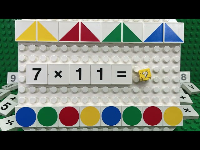 7 x Times Table | Learn to Multiply by Seven with LEGO Duplo Number Blocks | Multiplication Math