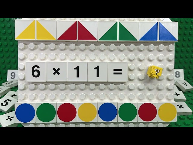 6 x Times Table | Learn to Multiply by Six with LEGO Duplo Number Blocks | Multiplication Math Help