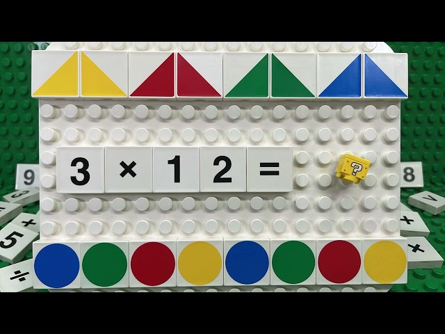 3 x Times Table | Learn at Home and School | Multiply by Three with LEGO Number Blocks | Math Help