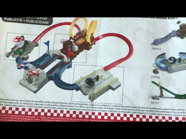 Hot Wheels Mario Kart Ultimate race.  Bowsers Castle + Boos Sprint + Chain Chomp  +  Piranha Plant