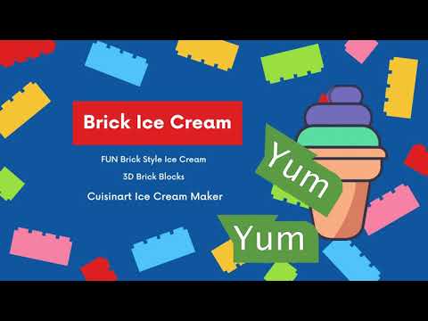 Brick Building Ice Cream – Great for a LEGO themed party