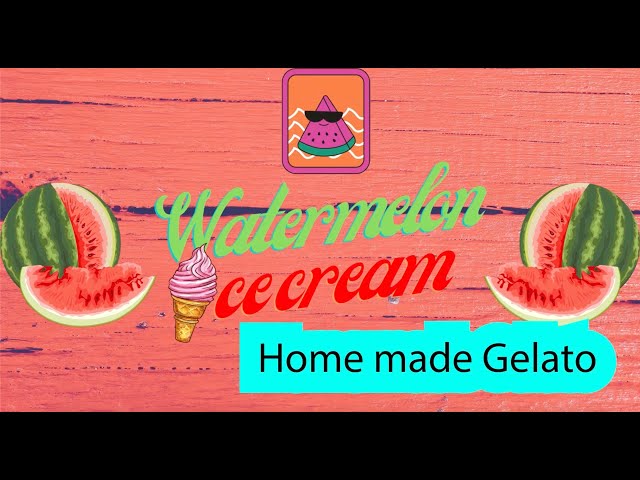 Watermelon Gelato in Cuisinart ICE-100 Ice Cream Machine