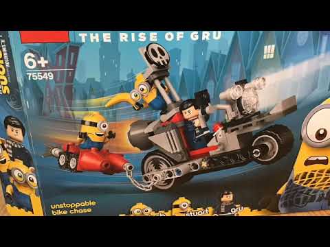 Minions Rise Of Gru Lego 75549 Stop Motion Kit Unboxing and Build