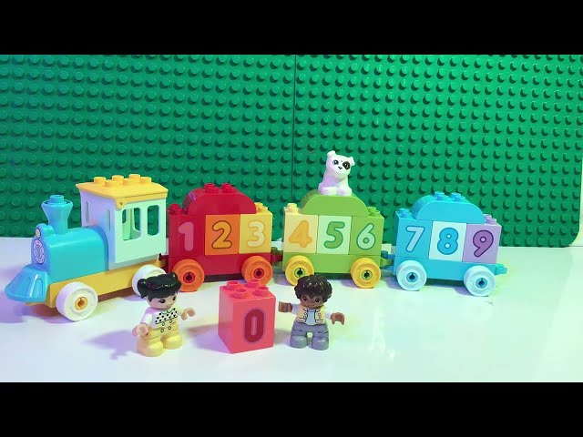 LEGO Duplo Train | Play & Learn with 0-9 Duplo Number Blocks Counting Train Set 10954 | Maths Fun